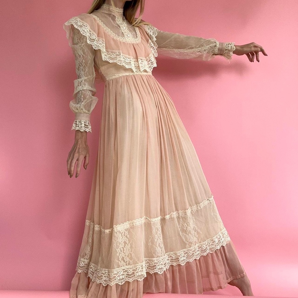 1970s Gunne Sax Prairie Dress - image 6